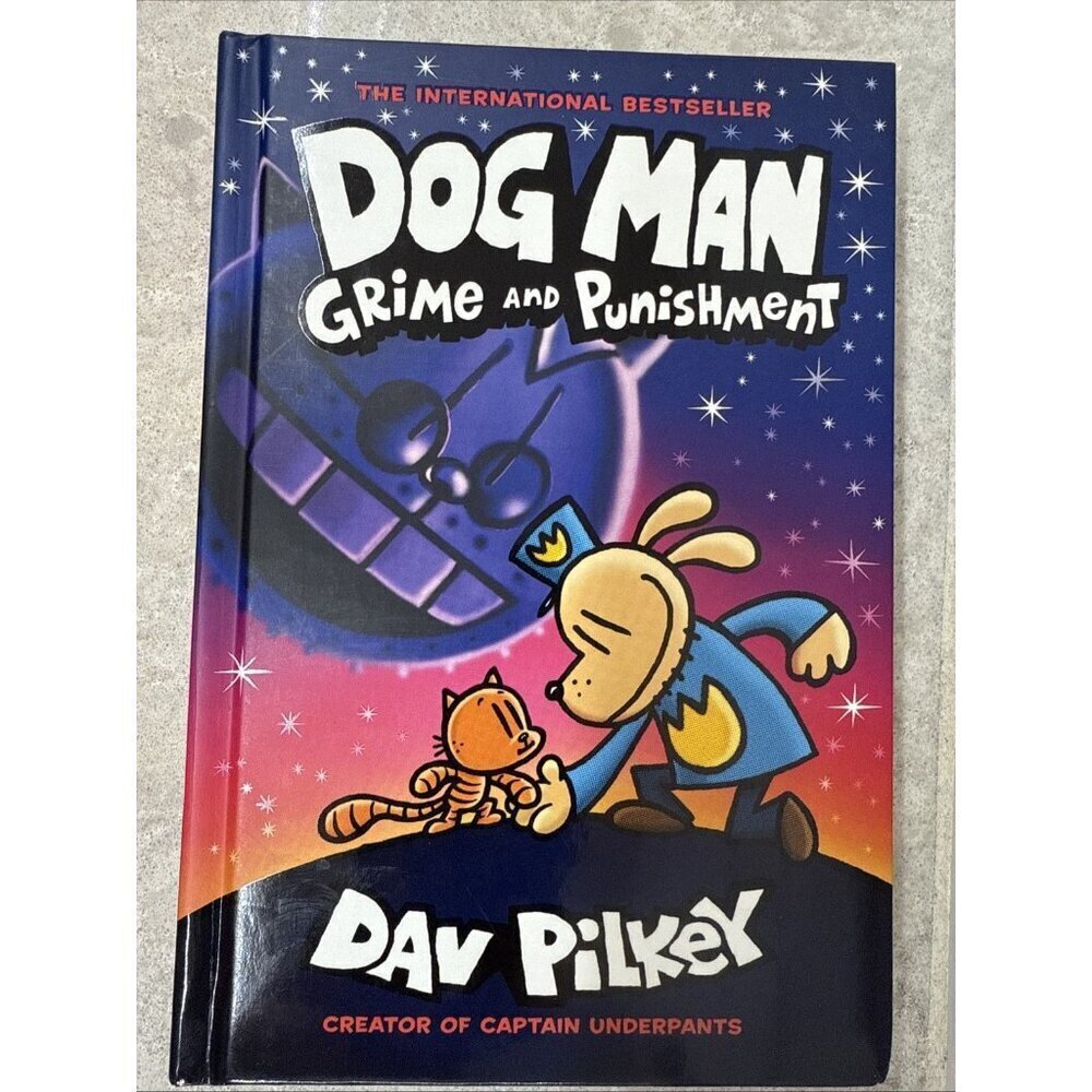Dog Man: Grime and Punishment hardcover graphic novel by Dav Pilkey. Like New